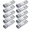 10G Gigabit Single Mode SFP+ LC Module,10G 1310nm SMF, up to 10 km, DDM,10GBase-LR Fiber Transceiver, Compatible with Cisco, Ubiquiti, Mikrotik,Netgear, Dlink,Linksys and More (10 Packs) view 1