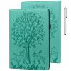 ALILANG Case for Samsung Galaxy Tab A 10.1 Inch 2019 Case (SM-T510/T515), PU Leather Card Slot Shockproof Smart Cover for Tablet Samsung Tab A 2019 Case-Green view 1