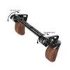 NICEYRIG Wooden Side Handle Kit with Dual Handheld Rosette Wooden Grips, Rosette Extension NATO Rail Applicable for RED DSMC2 Weapon/Epic-w/Scarlet-w/Raven, Camcorder Cinema Camera view 3