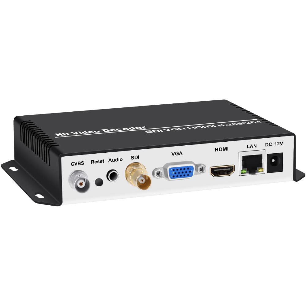 URayCoder 4K H.265 H.264 Video Decoder - HDMI Output, 4 Channels, Supports NDI|HX, NDI|HX2, RTSP, RTMP, HLS, UDP, RTP, ONVIF, Unitcast, FLV