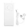 ASHATA MP3 Player for Running, Mini Portable HiFi Lossless Sound Player Radio Support 64G Memory Card for Students Travel Work Sports (White) view 1