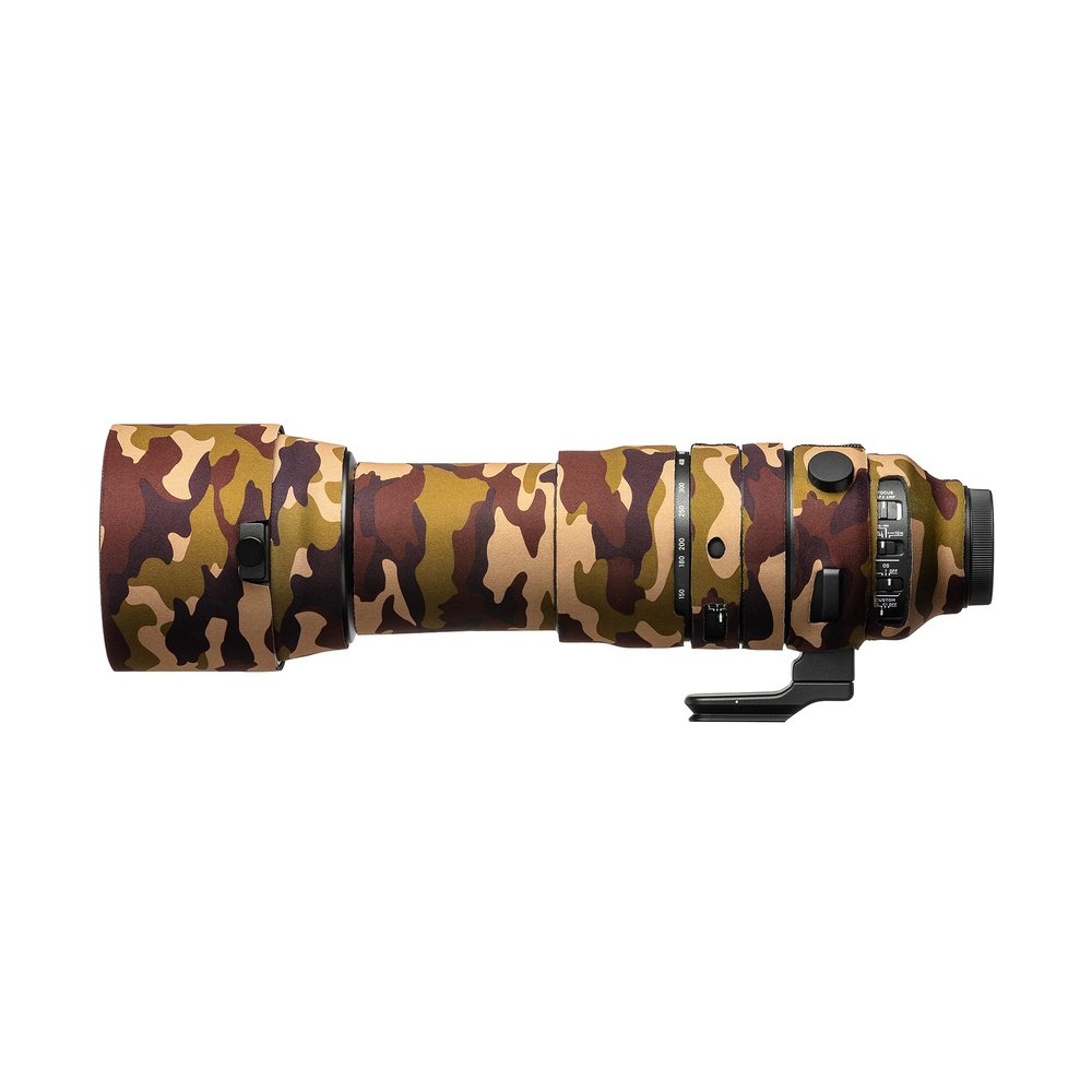 easyCover Neoprene Lens Protection Cover Compatible with Sigma 150-600mm F5-6.3 DG DN OS Sports (Sony E) Brown camouflage