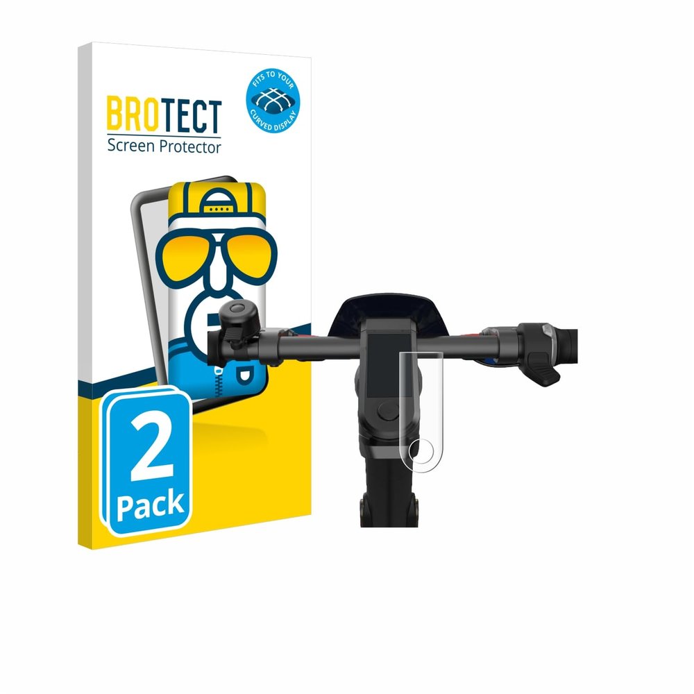 brotect 3D Curved Screen Protector Compatible with NIU KQi3 Pro (2 Pack) - Full Screen Coverage