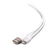 10ft (3m) USB-A Male to Lightning Male Sync and Charging Cable - White view 1