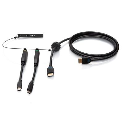 C2G 6FT Premium HDMI DONGLE Ring MDP USB-C