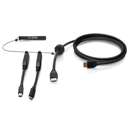 C2G 6FT Premium HDMI DONGLE Ring MDP USB-C