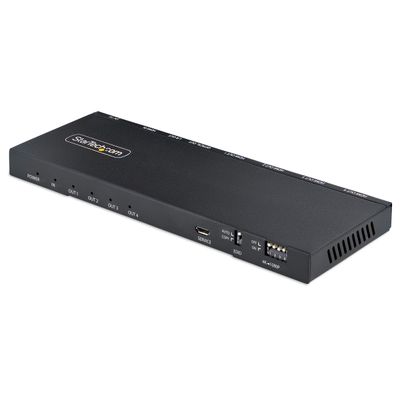 StarTech HDMI-SPLITTER-44K60S 3.5 mm HDMI Splitter - 4-Port 4K 60Hz Built-in Scaler - Optical Audio