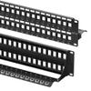 Cable Matters Rackmount or Wall Mount 2U 48 Port Keystone Patch Panel with Cable Management and Support Bar, 19-inch Blank Patch Panel for Keystone Jacks view 1