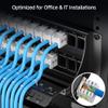 Cable Matters Rackmount or Wall Mount 2U 48 Port Keystone Patch Panel with Cable Management and Support Bar, 19-inch Blank Patch Panel for Keystone Jacks view 4