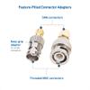 Cable Matters 4-Pack SMA to BNC Adapter Kit, SMA to BNC Gender Changer and Connector Adapter Kit view 4