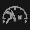 Pushing Gas Gauge Funny NOK Decal Vinyl Sticker |Cars Trucks Walls Laptop| Gray |5.4 x 3.9 in|NOK1819 view 1