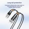 Jeirdus 40M FC to ST Outdoor Armored Duplex 9/125 SM Fiber Optic Cable Jumper Optical Patch Cord Singlemode 40Meters 130ft FC-ST view 4