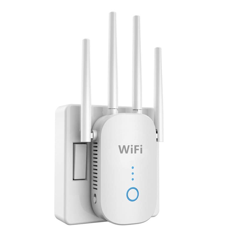 1200Mbps WiFi Range Extender Signal Booster, Covers up to 5000Sq.ft and 35 Devices, 2.4 & 5GHz Dual Band WiFi Repeater with Ethernet/LAN Port