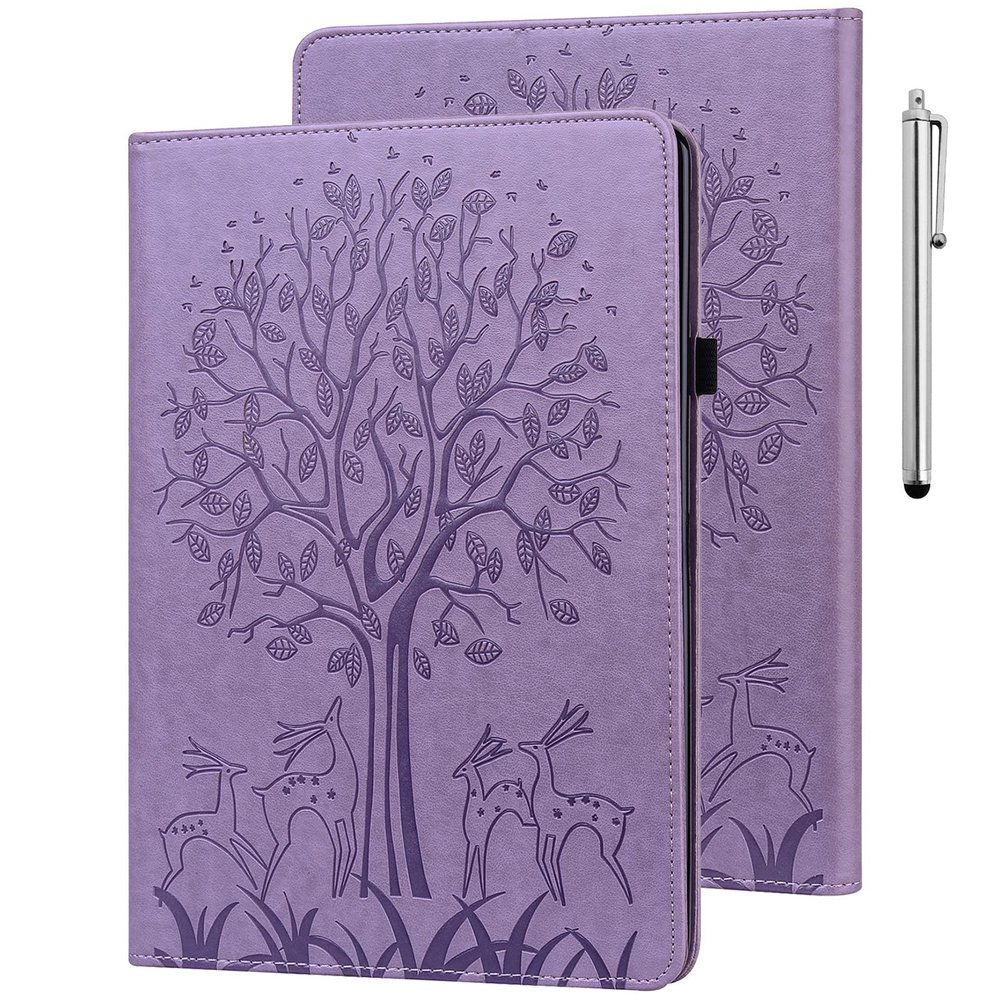 ALILANG Case for Huawei Mediapad T5 10 10.1 Inch Case 2018, PU Leather Card Slot Shockproof Smart Cover for Tablet Huawei T5 10 Case-Purple