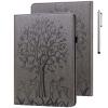 ALILANG Case for Huawei MediaPad M5 Lite 10 10.1 Inch Case 2018, PU Leather Card Slot Shockproof Smart Cover for Tablet Huawei M5 Lite 10 Case-Gray view 1