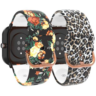 NineHorse Pattern Bands for Eurans Smart Watch Band Breathable Silicone Wristband Quick Release Straps Bracelet Replacement Band for Eurans Fitness Tracker Band