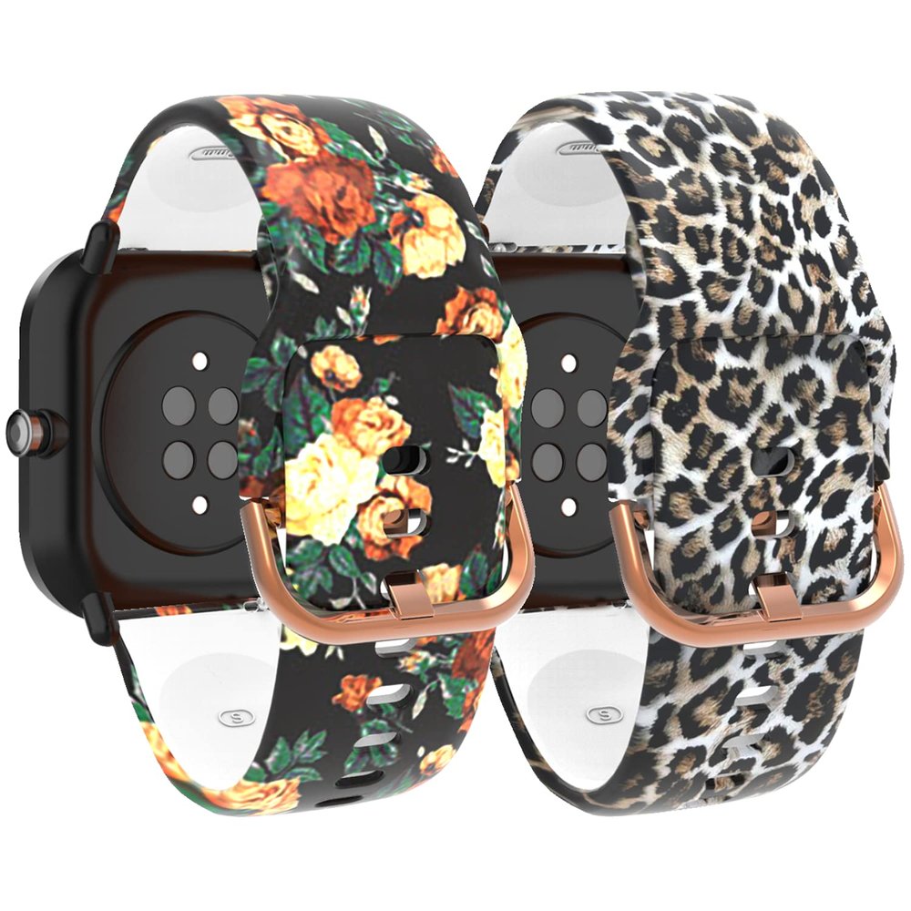 NineHorse Pattern Bands for Eurans Smart Watch Band Breathable Silicone Wristband Quick Release Straps Bracelet Replacement Band for Eurans Fitness Tracker Band