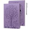 ALILANG Case for Lenovo Tab M10 Plus 10.6 inch [3rd Gen] 2022 Case (TB-125F/TB-128F), PU Leather Card Slot Shockproof Smart Cover for Tab M10 Plus 2022 Tablet Case-Purple view 1