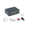 FriendlyElec Nanopi R5S Mini Router OpenWRT with Three Gbps Ethernet Ports 4GB RAM LPDDR4X Based in RK3568 Soc for IOT NAS Smart Home Gateway (with Metal Case) Support Debian Linux Ubuntu view 1
