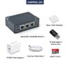 FriendlyElec Nanopi R5S Mini Router OpenWRT with Three Gbps Ethernet Ports 4GB RAM LPDDR4X Based in RK3568 Soc for IOT NAS Smart Home Gateway (with Metal Case) Support Debian Linux Ubuntu view 3