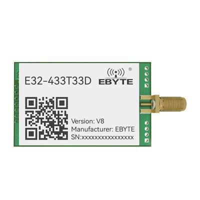 433MHz Lora Wireless Module E32-433T33D 33 Dbm Long Distance 12KM Lower Power Wake on Air Antenna Interface SMA-K RF Transceiver for Agricultural Application Smart Wear
