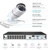 ZOSI 4K 16CH PoE Home Security Cameras System with 4TB Hard Drive,H.265 8MP 16 Channel CCTV NVR,12pcs 5MP Outdoor PoE IP Cameras,120ft Night Vision,Motion Detection,Remote Access,for 24/7 Recording view 2