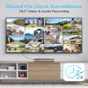 ZOSI 4K 16CH PoE Home Security Cameras System with 4TB Hard Drive,H.265 8MP 16 Channel CCTV NVR,12pcs 5MP Outdoor PoE IP Cameras,120ft Night Vision,Motion Detection,Remote Access,for 24/7 Recording view 4