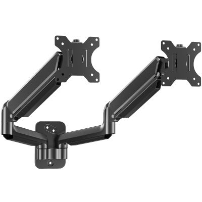 MOUNTUP Dual Monitor Wall Mount for 2 Max 32 Inch Computer Screen, Fully Adjustable Double Monitor Arm, Wall Mounted Monitor Holder Support 4.4-19.8lbs Display, VESA Bracket 75x75, 100x100