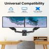 MOUNTUP Dual Monitor Wall Mount for 2 Max 32 Inch Computer Screen, Fully Adjustable Double Monitor Arm, Wall Mounted Monitor Holder Support 4.4-19.8lbs Display, VESA Bracket 75x75, 100x100 view 2
