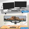 MOUNTUP Dual Monitor Wall Mount for 2 Max 32 Inch Computer Screen, Fully Adjustable Double Monitor Arm, Wall Mounted Monitor Holder Support 4.4-19.8lbs Display, VESA Bracket 75x75, 100x100 view 4