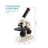 Microscope Kit 70X-400X Monocular Microscope with Bottom Lamp Slides Specimen Cells Watching Easy Use Microscope Lens Adapters view 2
