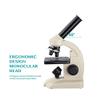 Microscope Kit 70X-400X Monocular Microscope with Bottom Lamp Slides Specimen Cells Watching Easy Use Microscope Lens Adapters view 4