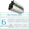 LJZLJZ Pure Sine Wave Voltage Converter, Car Household Inverter, for Air Conditioners and Refrigerators, 3000W 4000W 5000W 6000W, Deal with Power Outages,3000W-24V view 2