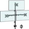 MOUNTUP Triple Monitor Stand, Height Adjustable Monitor Desk Mount Fit for 17 to 32 Inch Computer Screens, Stacked Monitors Arm for 3 Monitors, with C-Clamp and Grommet Base, up to 17.6lbs per Arm view 1