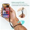 Hukado Hand Wrist Strap Lanyard, 6 Pack 9.5inch Adjustable Nylon Wristlet Straps Keychain String for Cell Phone Case Holder, AirPods Pro 2 2022, Camera, Key, GoPro, USB Drive, Ski Glove (Black+Green) view 2