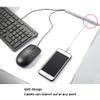 CrocSee 10ft - 1/2 inch Braided Cable Management Sleeve Cord Protector - Self-Wrapping Split Wire Loom for TV/Computer/Home Theater/Engine Bay - White view 3