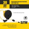 DEWENWILS 30FT Metal Power Cord Reel and Cord Storage Reel view 2