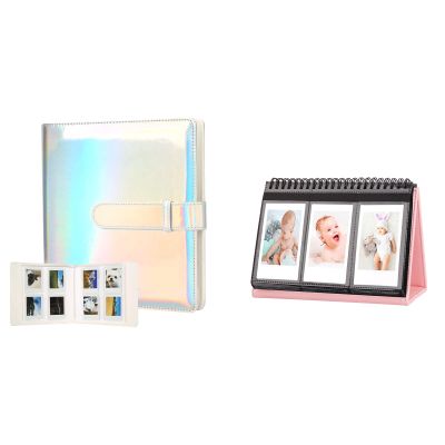 2Packs Photo Album for Fujifilm Instax Mini LiPlay 11 90 70 50S 26 25 9 8+ 8 7S Instant Camera/Mini Link SP-1 Printer, Polaroid Snap SnapTouch PIC-300 Z2300 Mint Zip Instant Camera Printer
