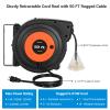 50FT Retractable Cord Reel and 25FT Portable Cord Reel view 2