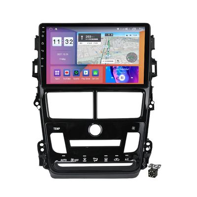 Car Stereo Radio GPS Navigation 9 Inch for Toyota Vios Yaris 2018 2019 2020 in-Dash Multimedia Player Video Receiver Support Bluetooth SWC RDS Carplay+Rear View Camera,at,M400S/4+64G