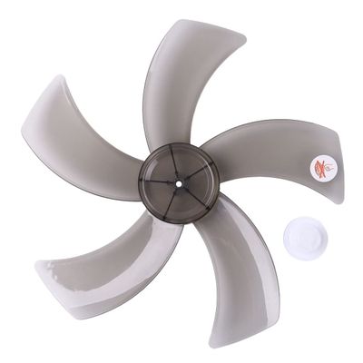 iiniim Fan Blades, Plastic Five-Leave Fan Blade Replacement for 16 inch Household Standing Pedestal Fan Table Fanner General Accessories Black One Size