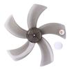 iiniim Fan Blades, Plastic Five-Leave Fan Blade Replacement for 16 inch Household Standing Pedestal Fan Table Fanner General Accessories Black One Size view 1