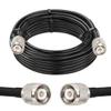 MOOKEERF TNC Male to TNC Male Coax Cable 25FT, 50 Ohm RG58 Coaxial Cable with TNC Connectors for GPS Navigation Antenna,RTK Surveying Antenna,Wireless mic System view 1