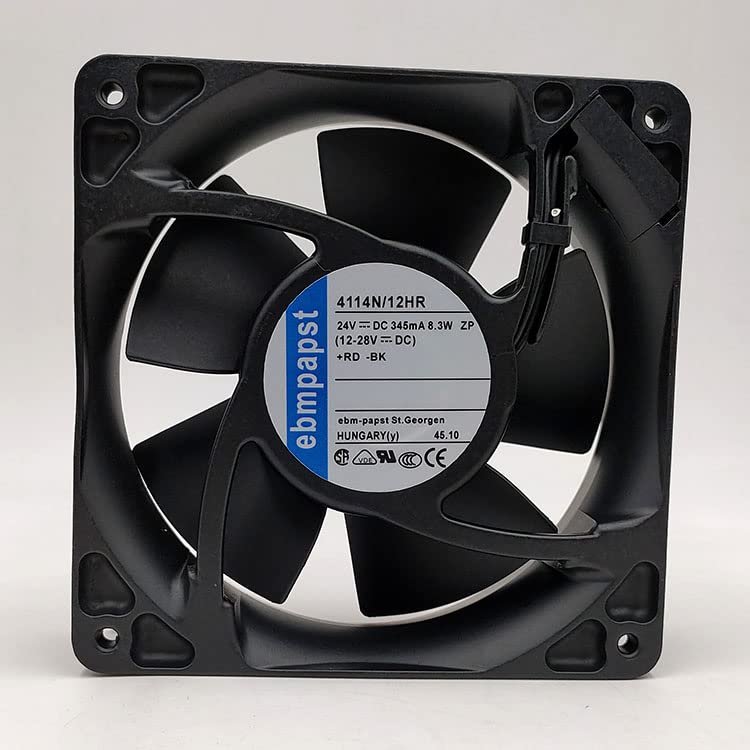 for 4114N/12HR 24V 345mA 8.3W 12CM DC AXIAL Fan