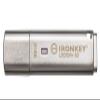Kingston Ironkey Locker+ 50 32GB Encrypted USB Flash Drive | USB 3.2 Gen 1 | XTS-AES Protection | Multi-Password Security Options | Automatic Cloud Backup | Metal Casing | IKLP50/32GB,Silver view 1