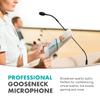Movo GM-7 Professional 18-inch Gooseneck Microphone and USB Interface Base with RGB Lights, Gain, Mute - Podium Microphone with Stand for Streaming, Meetings, Lectures - USB Mic for Mac and PC view 2