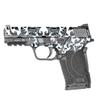 MightySkins Skin Compatible with Smith & Wesson M&P 9mm Shield EZ M2.0 - Black Damask | Protective, Durable, and Unique Vinyl Decal wrap Cover | Easy to Apply | Made in The USA view 1