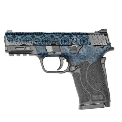 MightySkins Skin Compatible with Smith & Wesson M&P 9mm Shield EZ M2.0 - Compass Tile | Protective, Durable, and Unique Vinyl Decal wrap Cover | Easy to Apply | Made in The USA