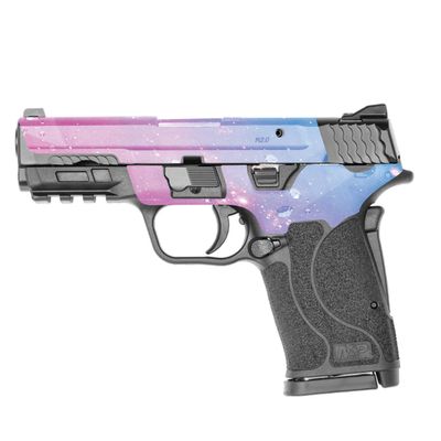 MightySkins Skin Compatible with Smith & Wesson M&P 9mm Shield EZ M2.0 - Pink Diamond | Protective, Durable, and Unique Vinyl Decal wrap Cover | Easy to Apply | Made in The USA