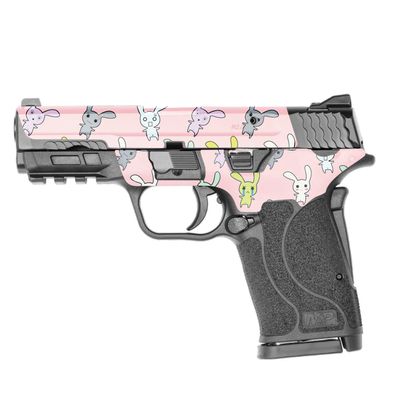 MightySkins Skin Compatible with Smith & Wesson M&P 9mm Shield EZ M2.0 - Bunny Bunches | Protective, Durable, and Unique Vinyl Decal wrap Cover | Easy to Apply | Made in The USA